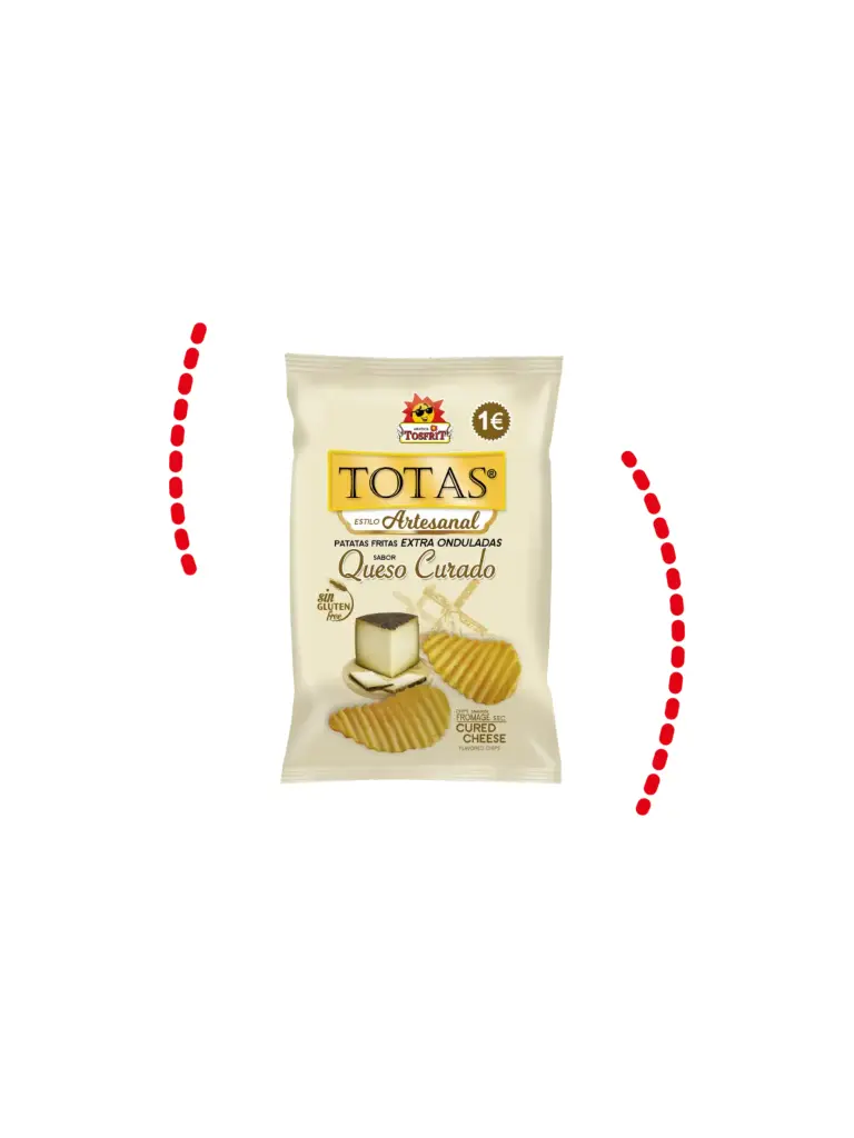 Tosfrit Patatas Fritas Extra Onduladas Queso Curado