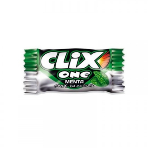 Chicles clix menta sin azúcar (2 unidades)