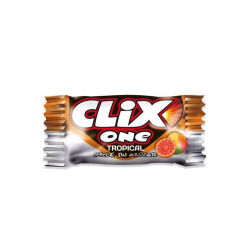 Chicles clix tropical sin azúcar (2 unidades)