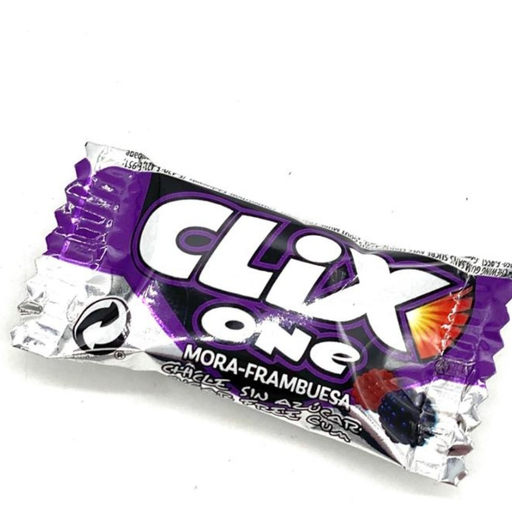 Chicles clix mora frambuesa sin azúcar (2 unidades)